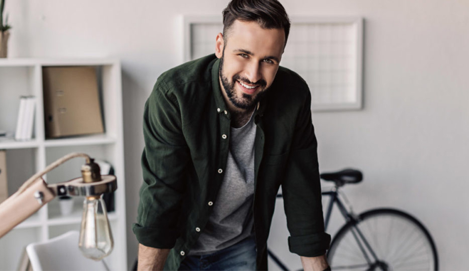 smiling man